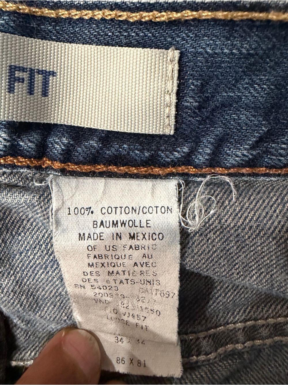 Gap 1969 Loose Fit Jeans Men’s 34x32 Medium Wash - Picture 4 of 4